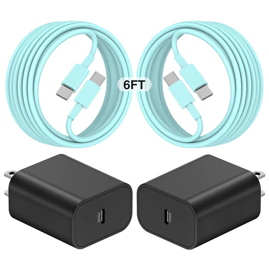 45W Super Fast Charger USB C for Samaung6FT Samsung Type C Charger Fast Charging Cable for Samsung Galaxy S24+UltraLong USB C Cord Android Phone Charger for Samsung Galaxy S23 S22 S21+Ultra-Green PhoneFiestas