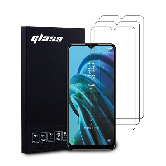 Douglass TCL 30 XE 5G Screen Protectors (3 Pack) 9H Tempered Glass Film for TCL 30 XE 5G Anti-Scratch Anti-Fingerprint Glass Screen Protectors Zero Bubbles Ultra-clear 99.99% PhoneFiestas