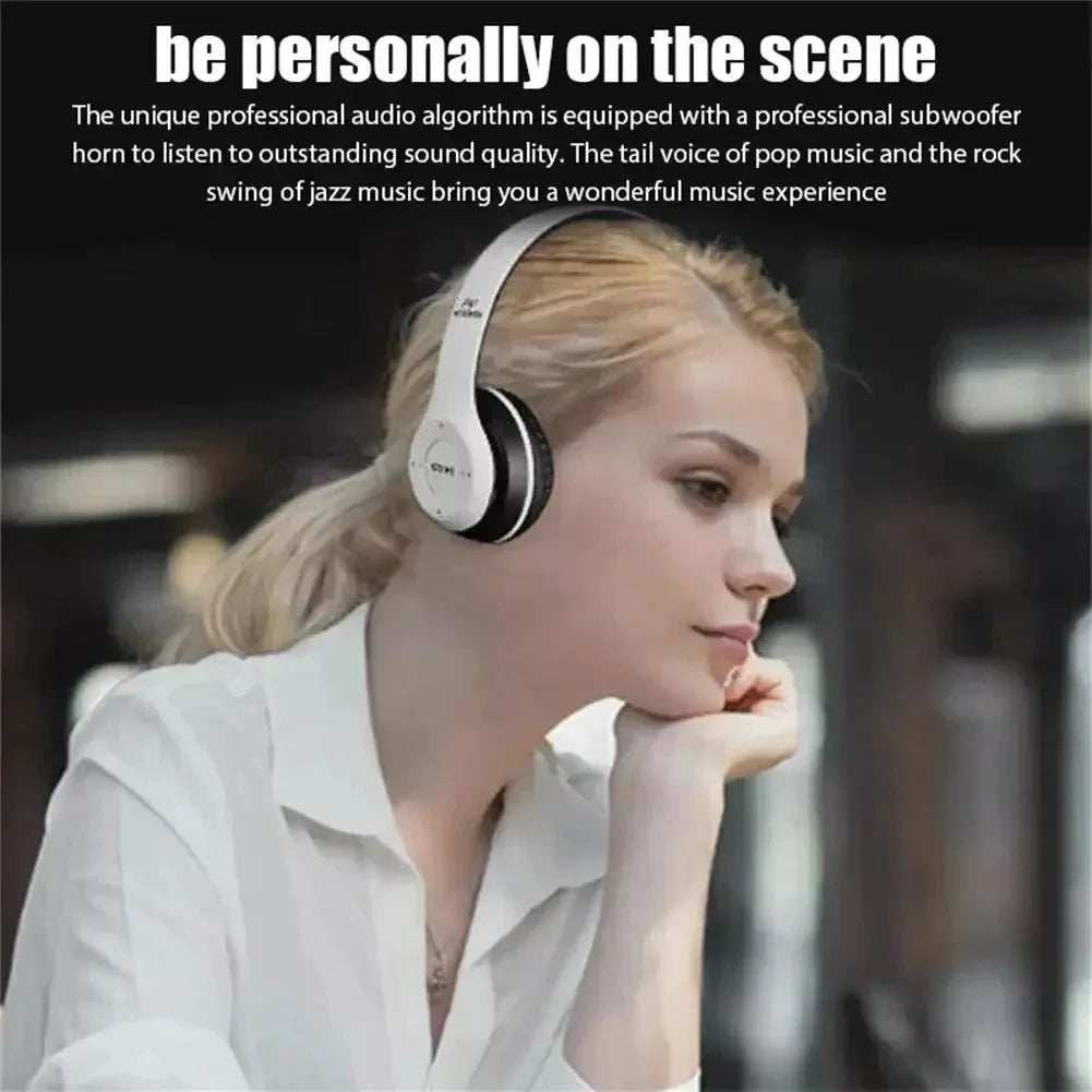 Wireless Bluetooth 5.0 Headphones Headset Over-Ear FM Radio MIC Foldable TF Card PhoneFiestas