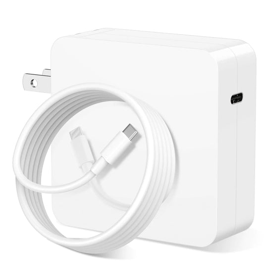 100W USB C Charger GaN Compact Wall Fast Charger for MacBook Pro/Air ThinkPad Dell XPS Samsung Galaxy S23/S22 Google Pixelbook iPad Pro iPhone 15 Pro 5A Type C Laptop Power Adapter PhoneFiestas