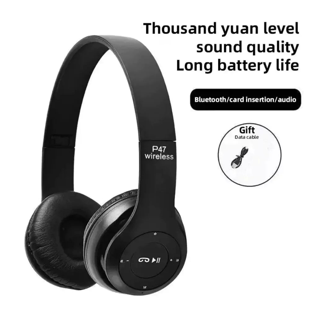 Wireless Bluetooth 5.0 Headphones Headset Over-Ear FM Radio MIC Foldable TF Card PhoneFiestas