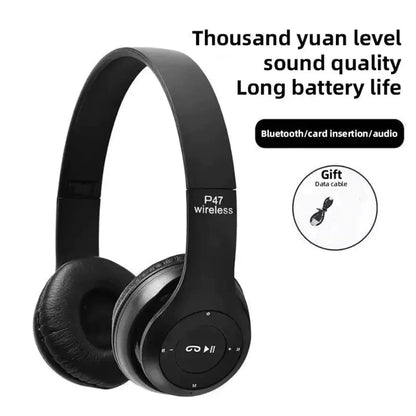Wireless Bluetooth 5.0 Headphones Headset Over-Ear FM Radio MIC Foldable TF Card PhoneFiestas