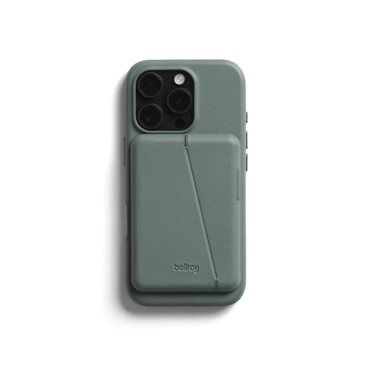 Bellroy Mod Phone Case + Wallet for iPhone 16 Pro (Slim Leather iPhone case Phone Wallet) - Agave PhoneFiestas