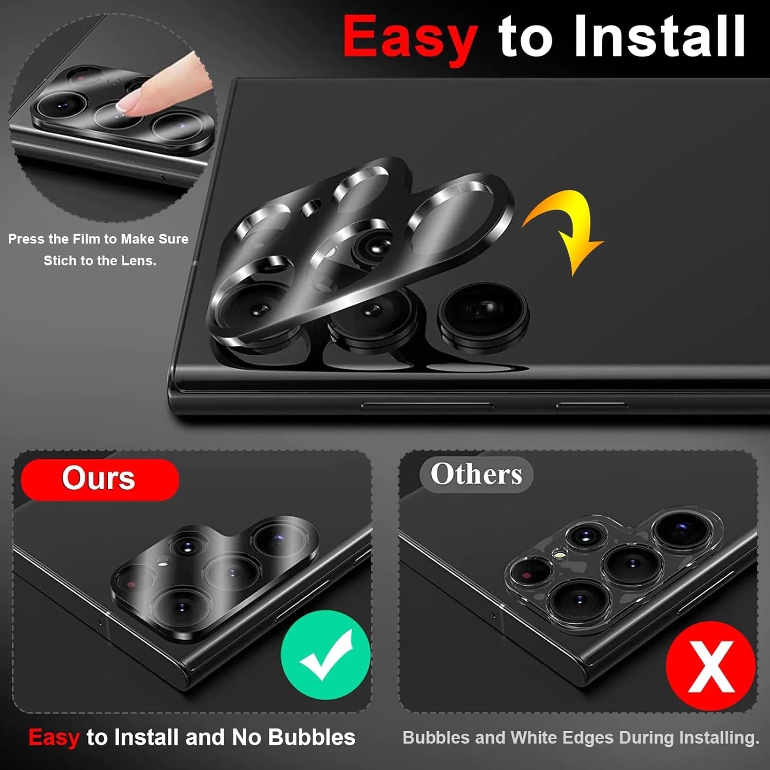 Tempered Glass Screen Protector Lens Hydrogel For Samsung S23 S22 Ultra Plus USA PhoneFiestas