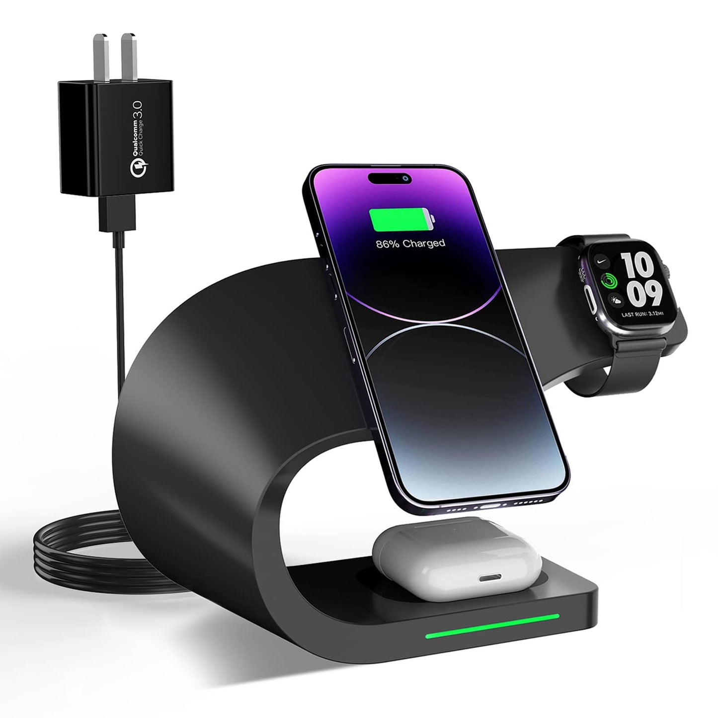 Luxury Metal 4-in-1 Wireless Charging Station