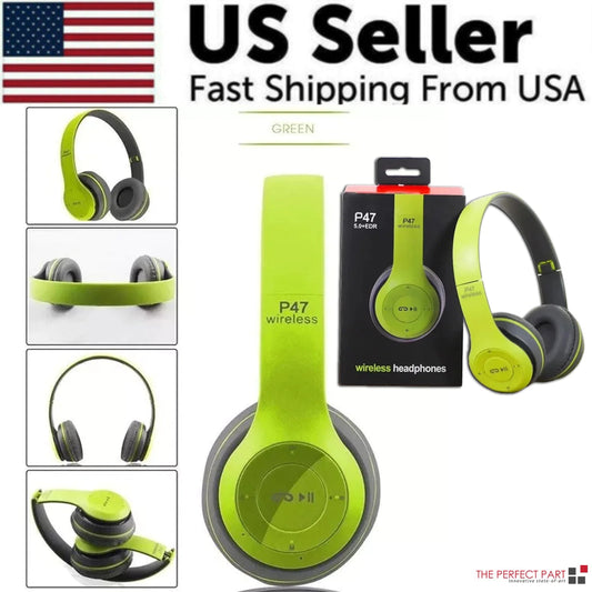 Wireless Bluetooth 5.0 Headphones Headset Over-Ear FM Radio MIC Foldable TF Card PhoneFiestas