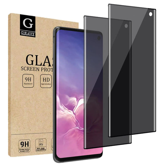 GLBLAUCK [2 Pack] Privacy Screen Protector for Samsung Galaxy S10 Anti-Spy 3D Curve Edge 9H Hardness Tempered Glass Screen Protectors for Samsung Galaxy S10 6.1 inch PhoneFiestas
