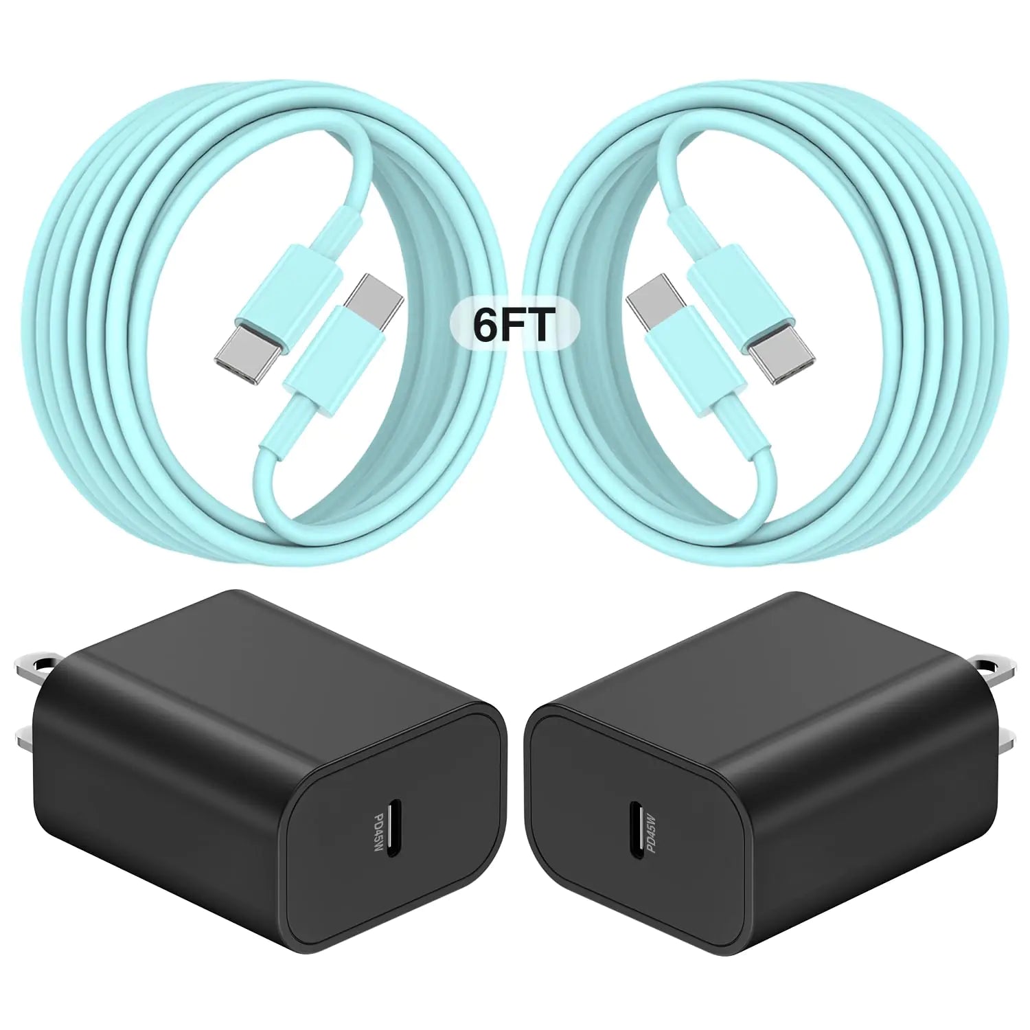 45W Super Fast Charger USB C for Samaung6FT Samsung Type C Charger Fast Charging Cable for Samsung Galaxy S24+UltraLong USB C Cord Android Phone Charger for Samsung Galaxy S23 S22 S21+Ultra-Green PhoneFiestas