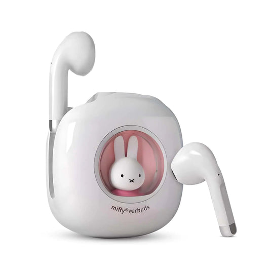 MIPOW x Miffy 2025 New TD17 Bluetooth Wireless Earbuds Cute Wired Ear Buds Headphones IPX5 Waterproof (Pink) PhoneFiestas