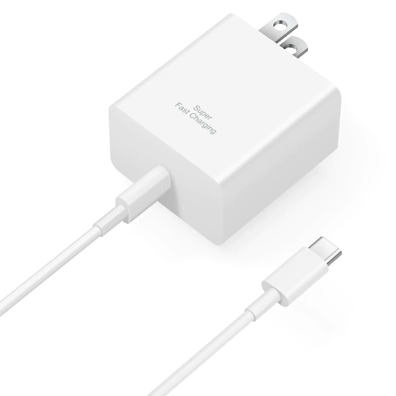 45W USB C Super Fast Charger Type C Charger Fast Charging Wall Block with 6Ft Fast Charging Cable for Samsung Galaxy S24 Ultra/S24/S23 Ultra/S23+/S23/S22/S21/S20/Note 20/Note 10（White） PhoneFiestas