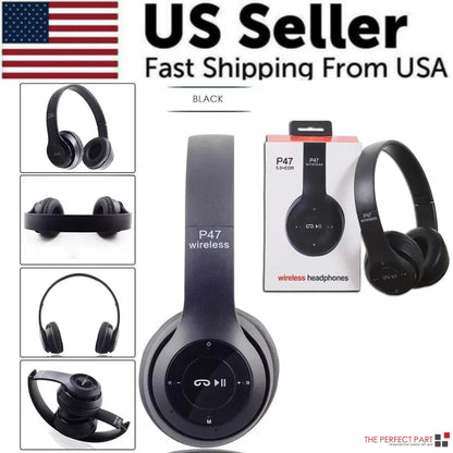 Wireless Bluetooth 5.0 Headphones Headset Over-Ear FM Radio MIC Foldable TF Card PhoneFiestas