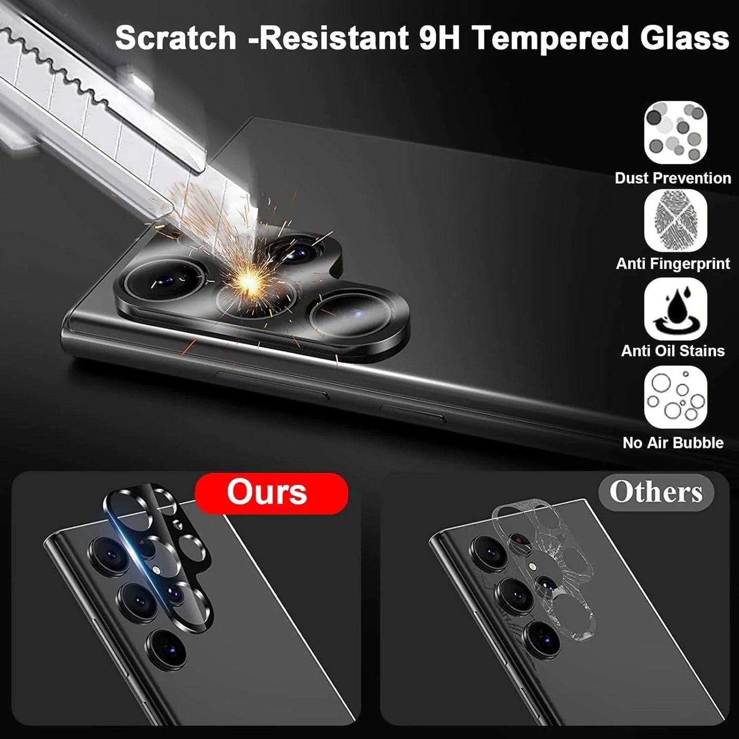 Tempered Glass Screen Protector Lens Hydrogel For Samsung S23 S22 Ultra Plus USA PhoneFiestas