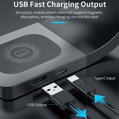 Luxury Metal 4-in-1 Wireless Charging Station