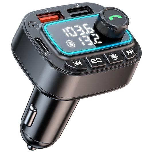 Bluetooth 5.3 Car Charger & FM Transmitter