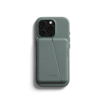 Bellroy Mod Phone Case + Wallet for iPhone 16 Pro (Slim Leather iPhone case Phone Wallet) - Agave PhoneFiestas
