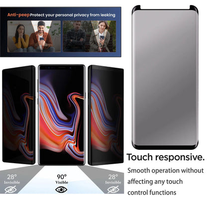 4-Pack Privacy Screen Protectors for Samsung Galaxy Note 9