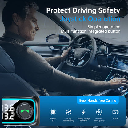 Bluetooth 5.3 Car Charger & FM Transmitter