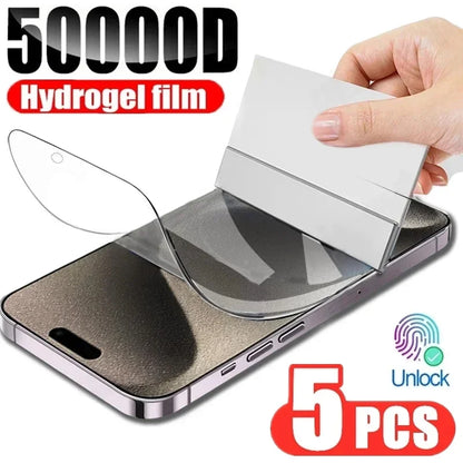 5-Pack Hydrogel Screen Protector for iPhone