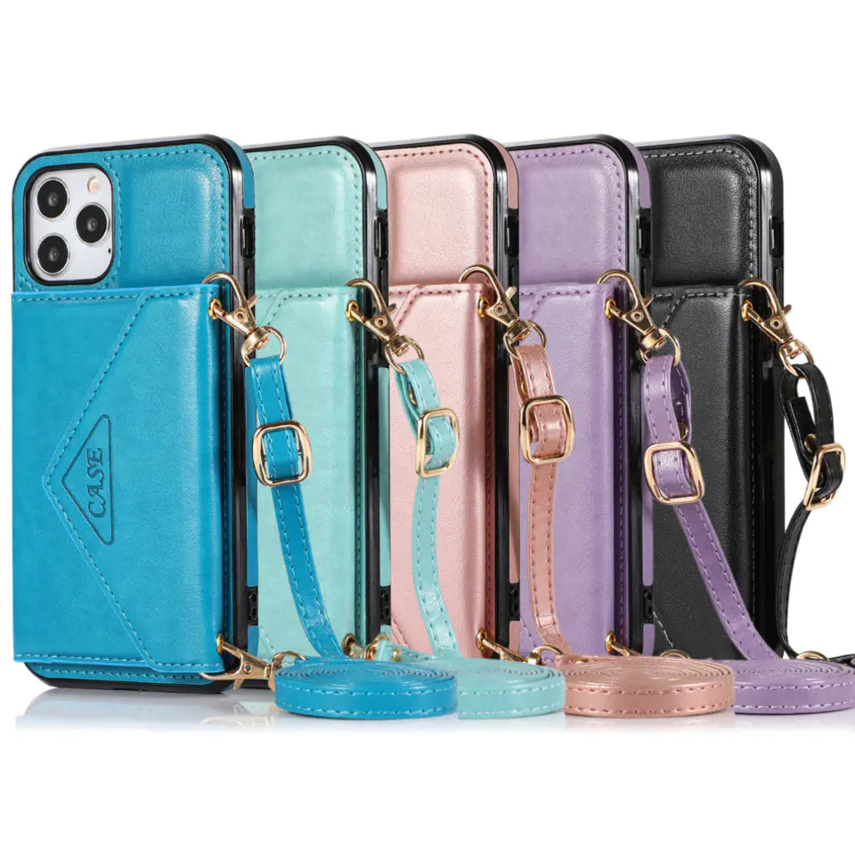 Fashionable Multi-Functional iPhone Case with Lanyard PhoneFiestas