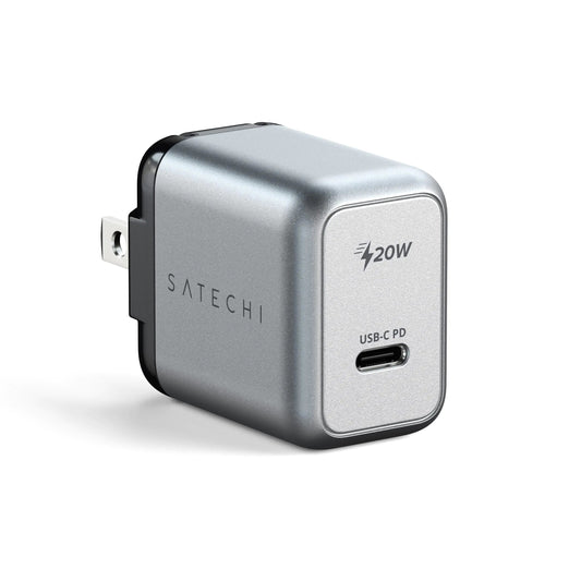 Satechi 20W USB C Charger Block – Supports Power Delivery – Fast Compact Wall Charger for MacBook Pro MacBook Air Google Pixelbook ThinkPad Dell XPS iPad Pro Galaxy S22/S20 iPhone 16/15/14 PhoneFiestas