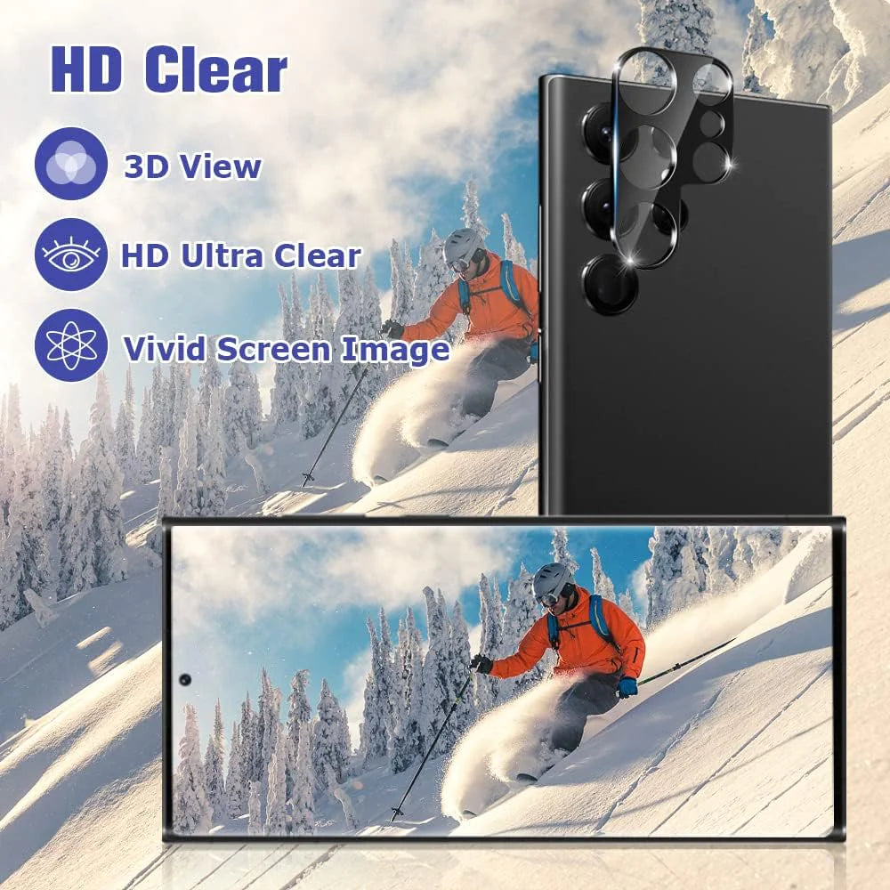 Tempered Glass Screen Protector Lens Hydrogel For Samsung S23 S22 Ultra Plus USA PhoneFiestas