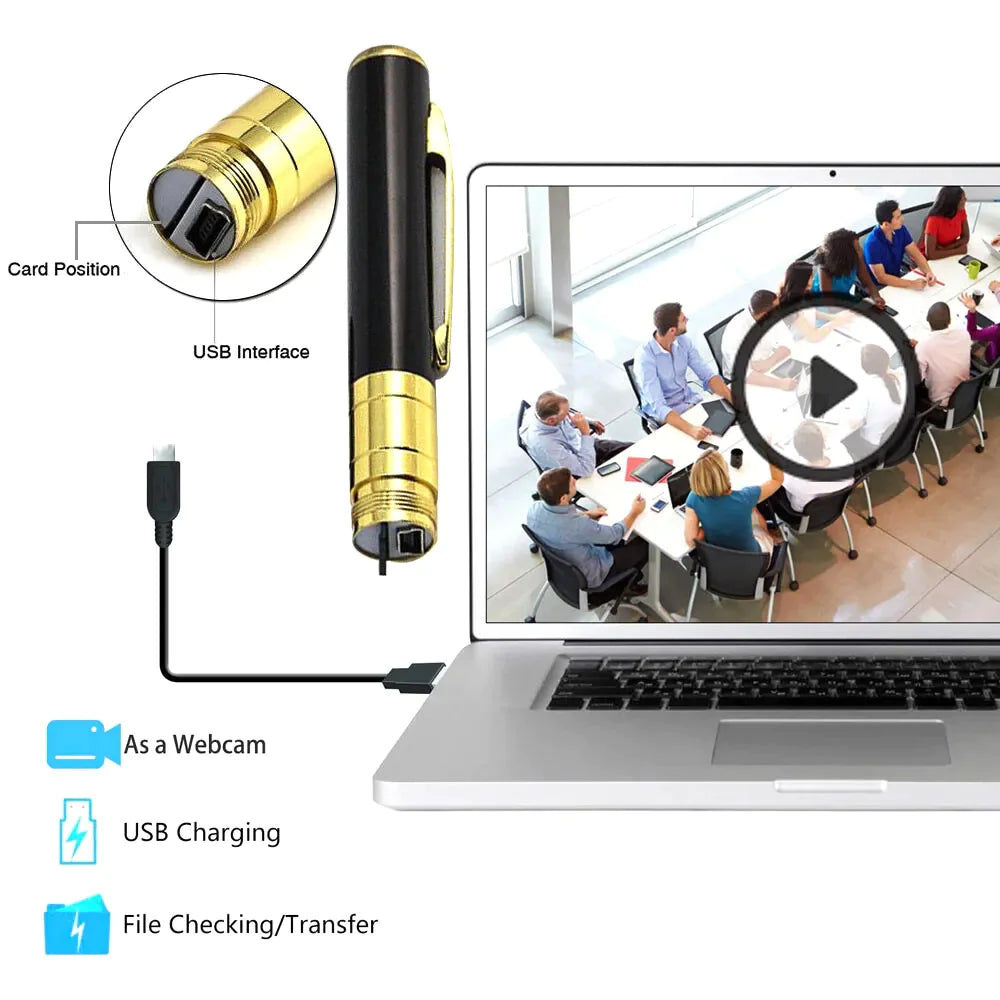Pen Camera Cam Mini Hidden Pocket Audio Video Recorder DVR Security 1080P HD USA PhoneFiestas
