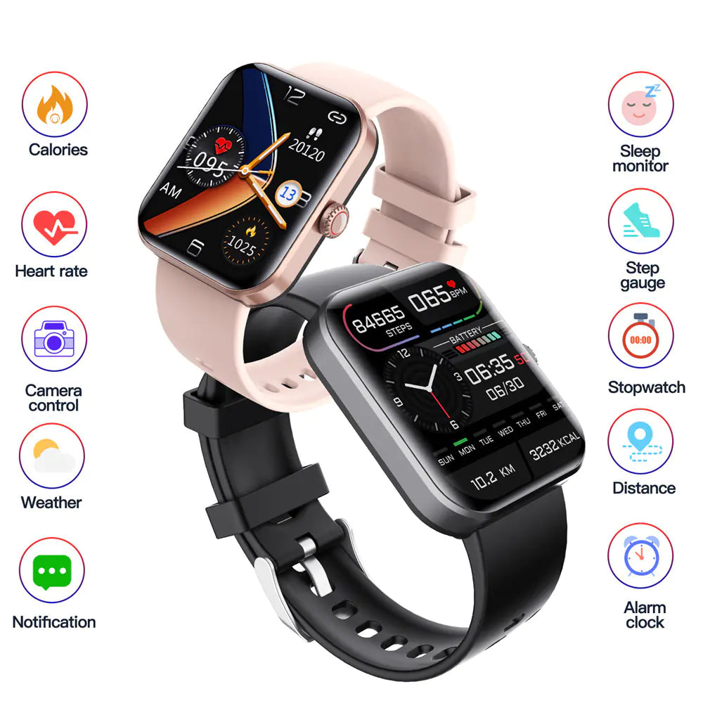 F57L Smart Watch with Temperature, Heart Rate & Step Tracker PhoneFiestas