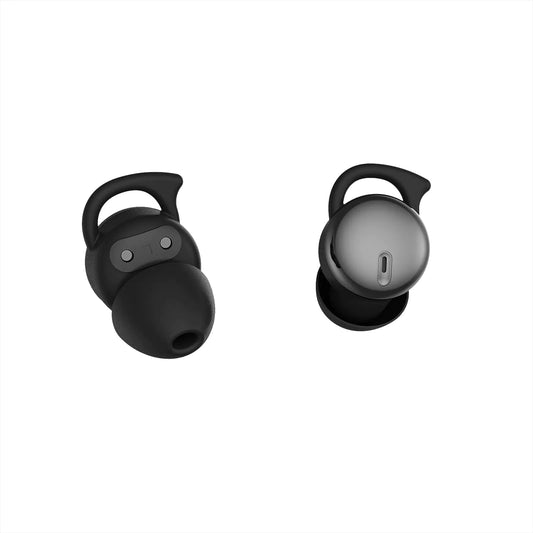 Invisible Sleep HeadphonesSleep Earbuds for Side SleepersSmall Comfortable Fit Noise Blocking Sleep Ear BudsBluetooth 5.3 Wireless Earbuds in-Ear Ear Buds for Sleeping Working - Black PhoneFiestas